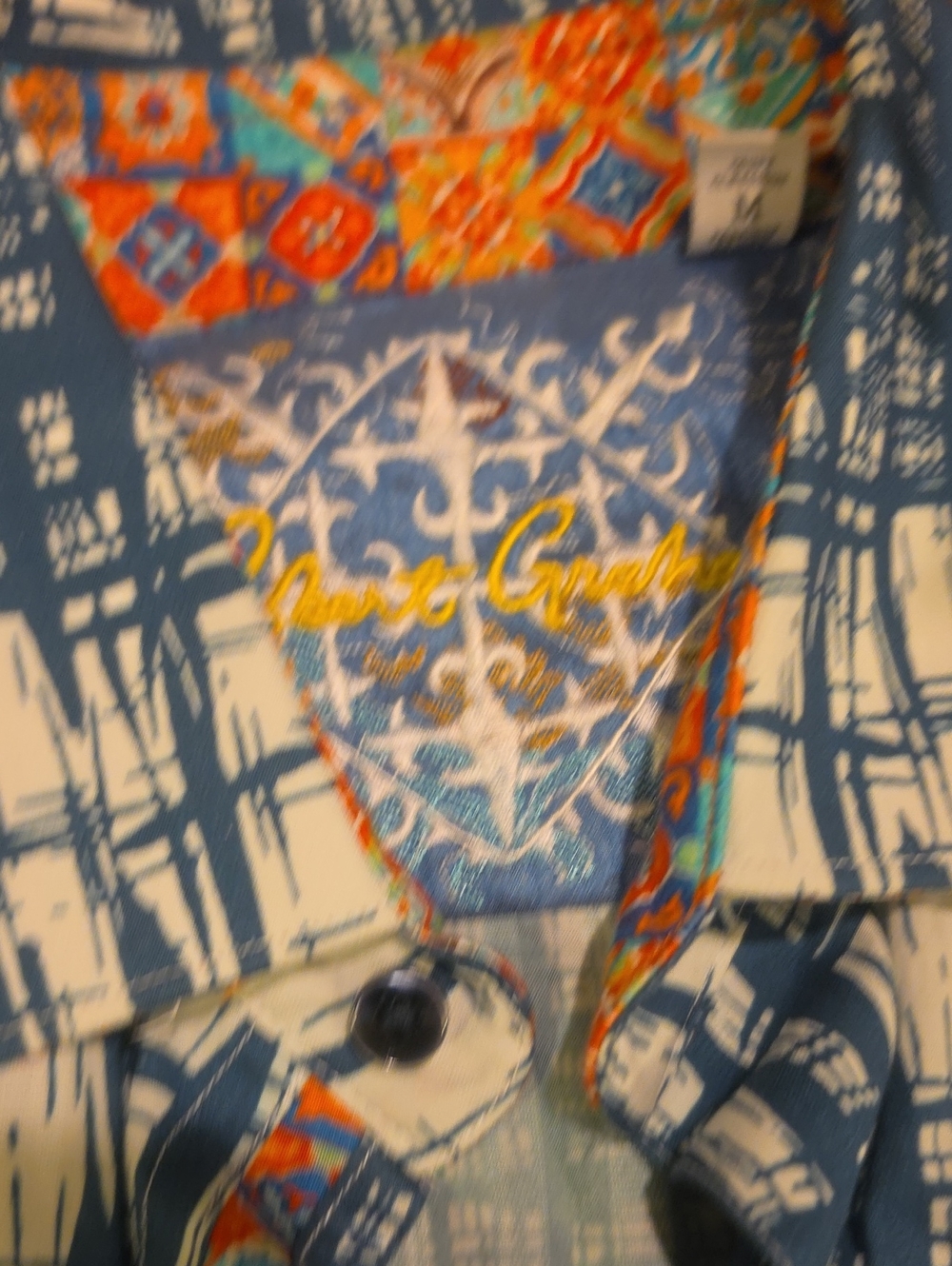 Men's Robert Graham Casual Button-Up Shirt - Blue Multi